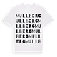 White t-shirt med Mullberg ordlek t-shirt