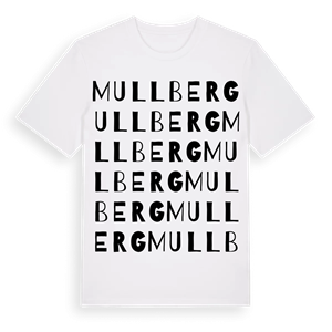 Mullberg ordlek t-shirt – ekologisk bomull t-shirt från Pinshirt