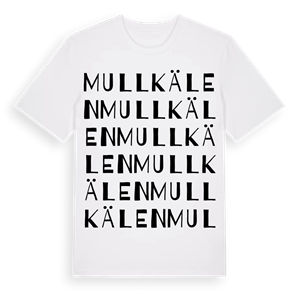 Mullkälen ordlek t-shirt – ekologisk bomull t-shirt från Pinshirt