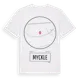 White t-shirt med Myckle t-shirt