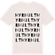 Vintage White t-shirt med Myrhult ordlek t-shirt