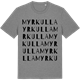 Mid Heather Gray t-shirt med Myrkulla ordlek t-shirt