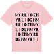 Pink Cotton t-shirt med Myrliden ordlek t-shirt