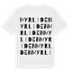 White t-shirt med Myrliden ordlek t-shirt