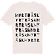 Vintage White t-shirt med Myrträsk ordlek t-shirt