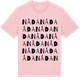 Pink Cotton t-shirt med Nåda ordlek t-shirt