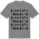 Mid Heather Gray t-shirt med Nammestjärnkojan ordlek t-shirt