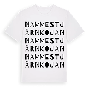 Nammestjärnkojan ordlek t-shirt – ekologisk bomull t-shirt från Pinshirt