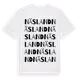 White t-shirt med Näsland ordlek t-shirt