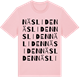 Pink Cotton t-shirt med Näsliden ordlek t-shirt