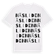 White t-shirt med Näsliden ordlek t-shirt
