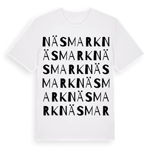 Näsmark ordlek t-shirt – ekologisk bomull t-shirt från Pinshirt