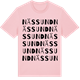 Pink Cotton t-shirt med Nässund ordlek t-shirt