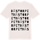 Vintage White t-shirt med Nästorpet ordlek t-shirt