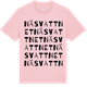 Pink Cotton t-shirt med Näsvattnet ordlek t-shirt