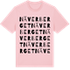 Pink Cotton t-shirt med Näverberget ordlek t-shirt