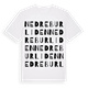 White t-shirt med Nedre Burliden ordlek t-shirt