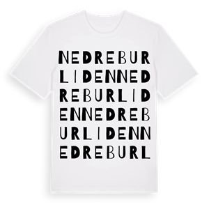 Nedre Burliden ordlek t-shirt – ekologisk bomull t-shirt från Pinshirt