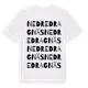 White t-shirt med Nedre Dragnäs ordlek t-shirt
