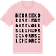 Pink Cotton t-shirt med Nedre Ekorrsele ordlek t-shirt