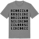 Mid Heather Gray t-shirt med Nedre Ekorrsele ordlek t-shirt