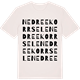 Vintage White t-shirt med Nedre Ekorrsele ordlek t-shirt