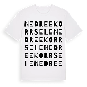Nedre Ekorrsele ordlek t-shirt – ekologisk bomull t-shirt från Pinshirt