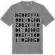 Mid Heather Gray t-shirt med Nedre Fäbodliden ordlek t-shirt