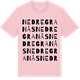 Pink Cotton t-shirt med Nedre Granås ordlek t-shirt