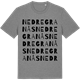 Mid Heather Gray t-shirt med Nedre Granås ordlek t-shirt