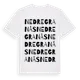 White t-shirt med Nedre Granås ordlek t-shirt