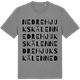 Mid Heather Gray t-shirt med Nedre Hjukskälen ordlek t-shirt