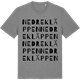 Mid Heather Gray t-shirt med Nedre Kläppen ordlek t-shirt