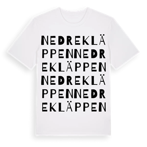 Nedre Kläppen ordlek t-shirt – ekologisk bomull t-shirt från Pinshirt