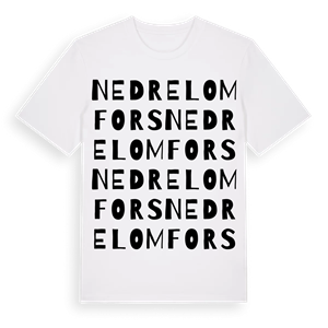 Nedre Lomfors ordlek t-shirt – ekologisk bomull t-shirt från Pinshirt
