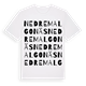 White t-shirt med Nedre Malgonäs ordlek t-shirt
