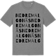 Mid Heather Gray t-shirt med Nedre Malgonäs ordlek t-shirt