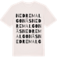 Vintage White t-shirt med Nedre Malgonäs ordlek t-shirt