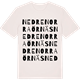 Vintage White t-shirt med Nedre Norra Örnäs ordlek t-shirt