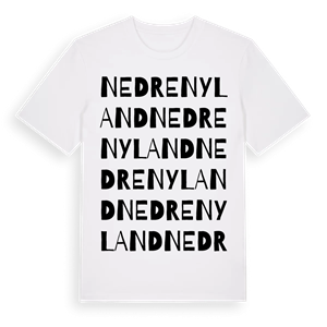 Nedre Nyland ordlek t-shirt – ekologisk bomull t-shirt från Pinshirt