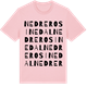 Pink Cotton t-shirt med Nedre Rosinedal ordlek t-shirt
