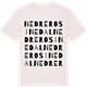 Vintage White t-shirt med Nedre Rosinedal ordlek t-shirt