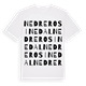 Nedre Rosinedal ordlek t-shirt