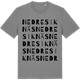 Mid Heather Gray t-shirt med Nedre Siknäs ordlek t-shirt