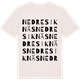 Vintage White t-shirt med Nedre Siknäs ordlek t-shirt