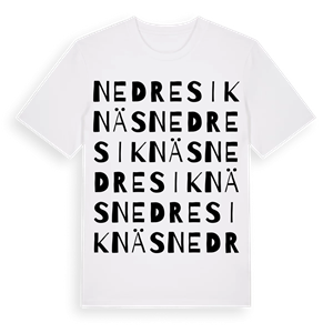 Nedre Siknäs ordlek t-shirt – ekologisk bomull t-shirt från Pinshirt