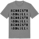 Mid Heather Gray t-shirt med Nedre Strandkulla ordlek t-shirt