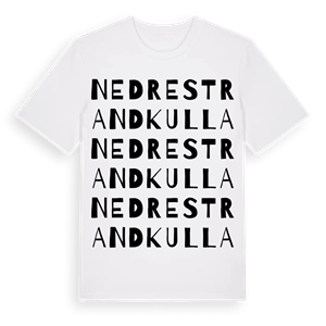 Nedre Strandkulla ordlek t-shirt – ekologisk bomull t-shirt från Pinshirt