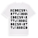 Nedre Svarttjärn ordlek t-shirt