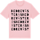 Pink Cotton t-shirt med Nedre Västerås ordlek t-shirt